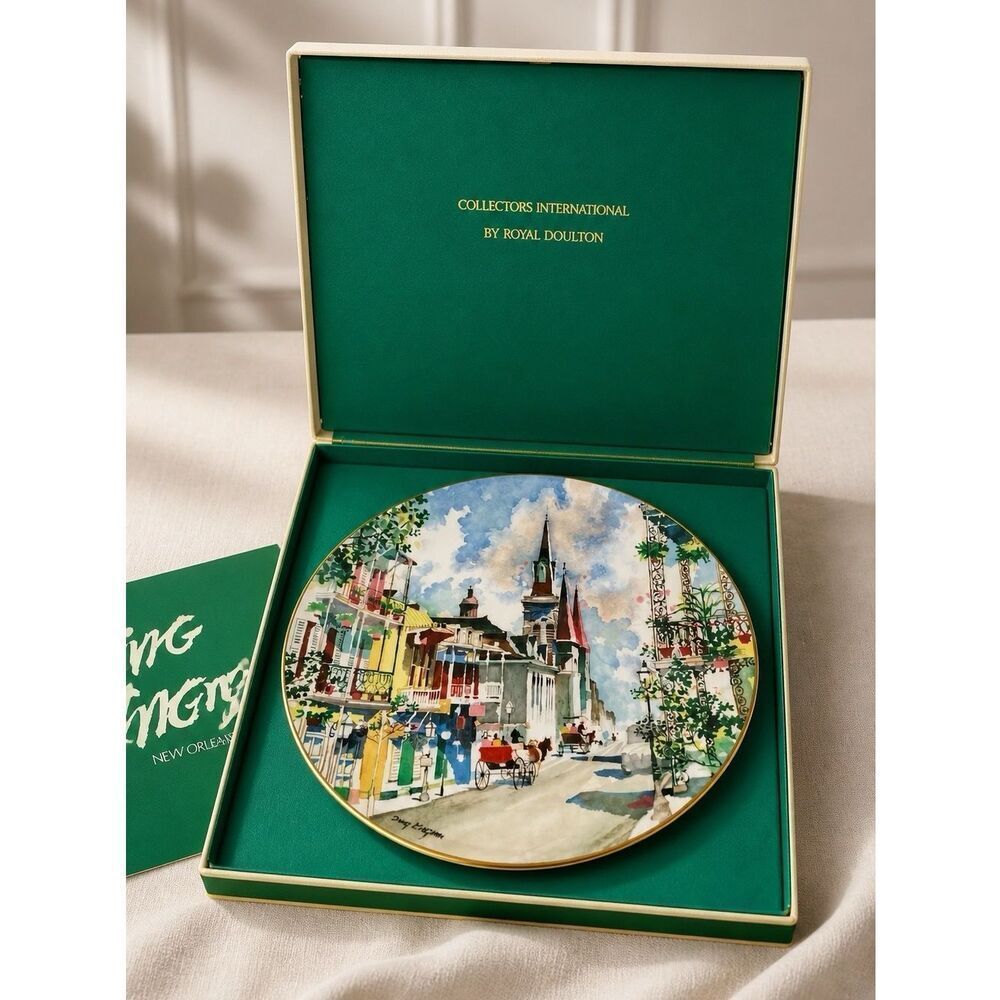Royal Doulton Dong Kingman Bone China Limited Edition Plate New Orleans